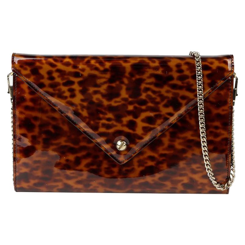 Leopard Print Envelope Pouch Crossbody Bag